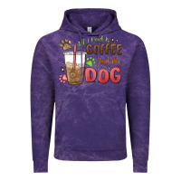 Cloud Purple all i need is coffee and my dog Vintage Hoodie - MaliasSmallBusiness