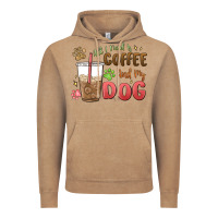 Vintage Coffee all i need is coffee and my dog Vintage Hoodie - MaliasSmallBusiness