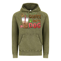 Vintage Olive all i need is coffee and my dog Vintage Hoodie - MaliasSmallBusiness