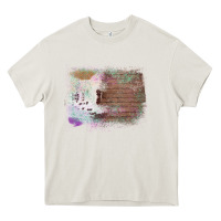 Cream Cowhide Wood Glitter Pattern Heavy Core Tee - Bettercallsaul
