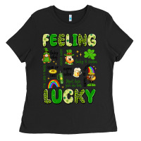 Black feeling lucky Ladies Tee - Artiststas