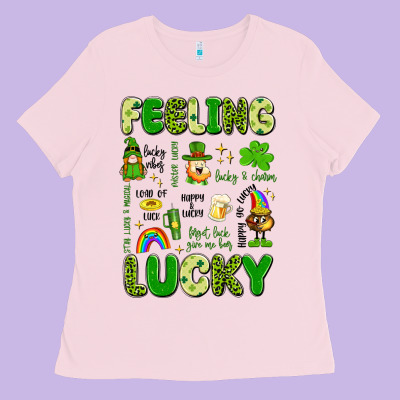 Feeling Lucky Ladies Tee Designed By Artiststas