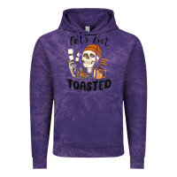 Cloud Purple let's get toasted camping Vintage Hoodie - MaliasSmallBusiness