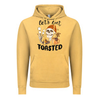 Vintage Mustard let's get toasted camping Vintage Hoodie - MaliasSmallBusiness