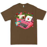 Cacao pink typewriter and letters Premium Tee - AdoDesignShop