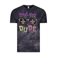 Cloud Black mardi gras dude Vintage Tee - MaliasSmallBusiness