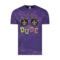 Cloud Purple mardi gras dude Vintage Tee - MaliasSmallBusiness