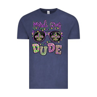 Vintage Denim mardi gras dude Vintage Tee - MaliasSmallBusiness