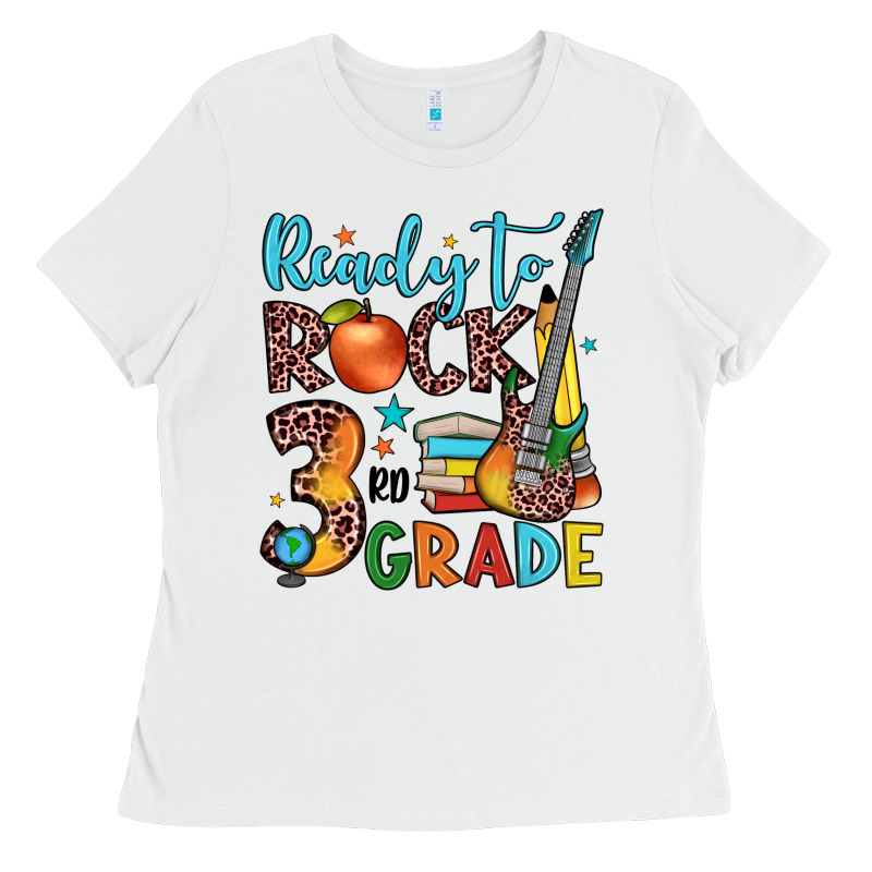 Ready To Rock 3rd Grade Ladies Tee by JahusDesignShop | Teevron