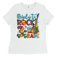 White ready to rock 3rd grade Ladies Tee - JahusDesignShop