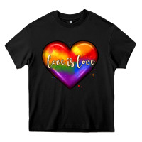 Black love is love heart Heavy Core Tee - JahusDesignShop