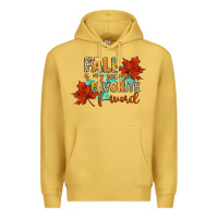 Antique Gold fall is my second favorite f word Premium Hoodie - CowGirlArtShop