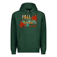 Sports Green fall is my second favorite f word Premium Hoodie - CowGirlArtShop