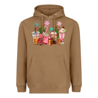 Toasted Coconut pink christmas coffe cups Heavyweight Hoodie - CowGirlArtShop