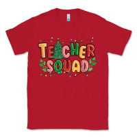 Red teacher squad Classic Tee - MaliasSmallBusiness