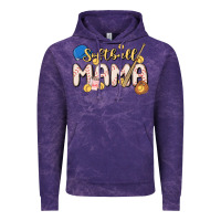Cloud Purple softball MAMA Vintage Hoodie - MaliasSmallBusiness