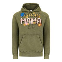 Vintage Olive softball MAMA Vintage Hoodie - MaliasSmallBusiness
