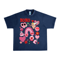 Navy cute valentines day Urban Heavy Tee - MaliasSmallBusiness