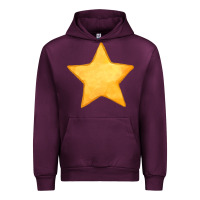 Mauve Wine yellow star Urban Hoodie - FaDigitalArtStudio