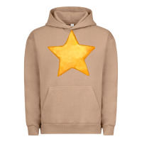 Pigment Burro yellow star Urban Hoodie - FaDigitalArtStudio