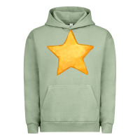 Pigment Oil Green yellow star Urban Hoodie - FaDigitalArtStudio