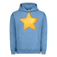 Pigment Pebble Blue yellow star Urban Hoodie - FaDigitalArtStudio
