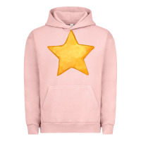 Pigment Salmon yellow star Urban Hoodie - FaDigitalArtStudio