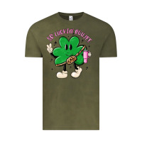 Vintage Olive so luckin boujee Vintage Tee - MaliasSmallBusiness