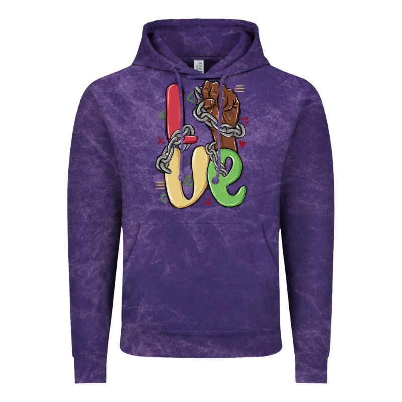 Love Juneteenth Vintage Hoodie by MaliasSmallBusiness | Teevron