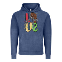 Vintage Denim love juneteenth Vintage Hoodie - MaliasSmallBusiness