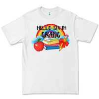 White back to school hello sixth grade 3200x2400 Premium Tee - AdoDesignShop