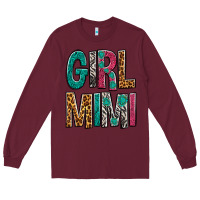 Burgundy Girl Mimi Long Sleeve Tee - BundleAndBundleShop