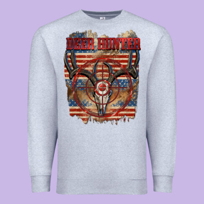 Deer Hunter Premium Sweatshirt Designed By Cowgirlartshop