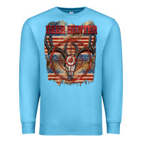 Ocean Blue deer hunter Premium Sweatshirt - CowGirlArtShop