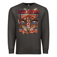 Smoke deer hunter Premium Sweatshirt - CowGirlArtShop