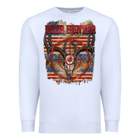 White deer hunter Premium Sweatshirt - CowGirlArtShop