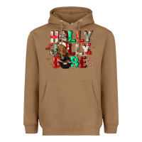 Toasted Coconut holly jolly babe Heavyweight Hoodie - CowGirlArtShop