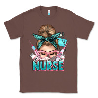 Chestnut nurse life messy bun Classic Tee - NancyCooperArtShop