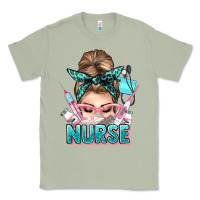 Matcha nurse life messy bun Classic Tee - NancyCooperArtShop