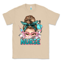 Mushroom nurse life messy bun Classic Tee - NancyCooperArtShop