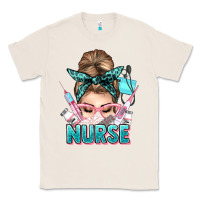 Natural nurse life messy bun Classic Tee - NancyCooperArtShop