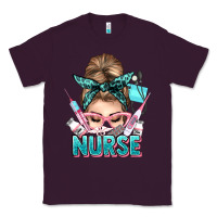 Plum nurse life messy bun Classic Tee - NancyCooperArtShop