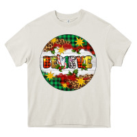 Cream Christmas Believe Heavy Core Tee - Artiststas