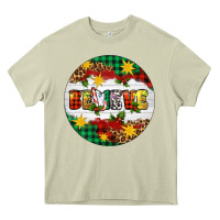 Mossy Christmas Believe Heavy Core Tee - Artiststas