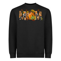 Black Western Mom With Pumpkins Heavyweight Sweatshirt - BundleAndBundleShop