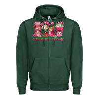 Sports Green Cafecito y Chisme Coffee Cups Zipper Hoodie - texasbilliewilder
