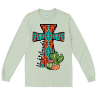 Matcha aztec cactus cross Long Sleeve Tee - JahusDesignShop