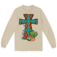 Mushroom aztec cactus cross Long Sleeve Tee - JahusDesignShop