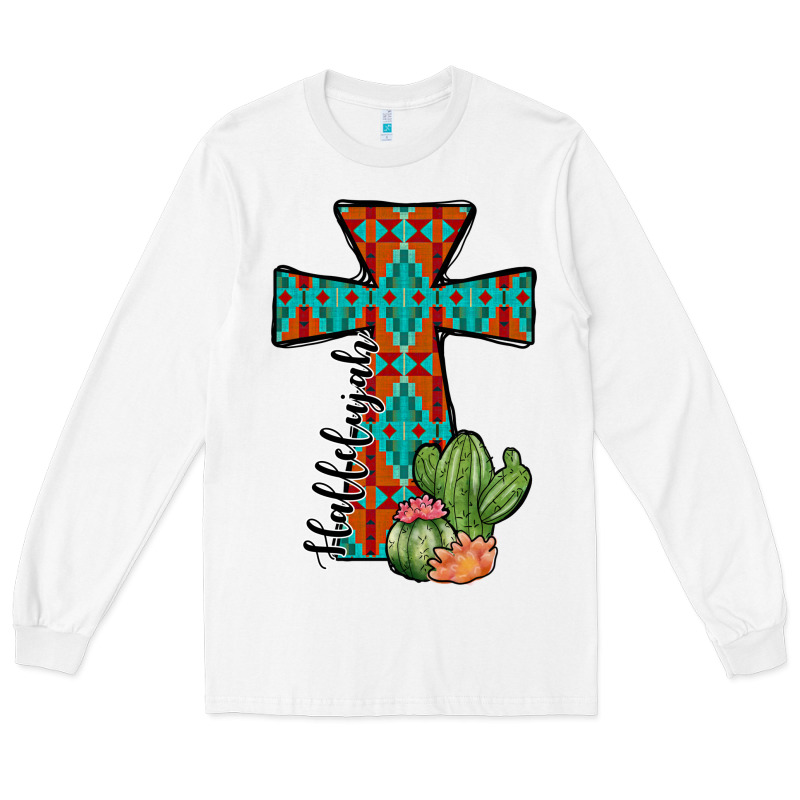 Aztec Cactus Cross Long Sleeve Tee by JahusDesignShop | Teevron