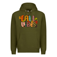 Army Green fall vibes Premium Hoodie - CowGirlArtShop